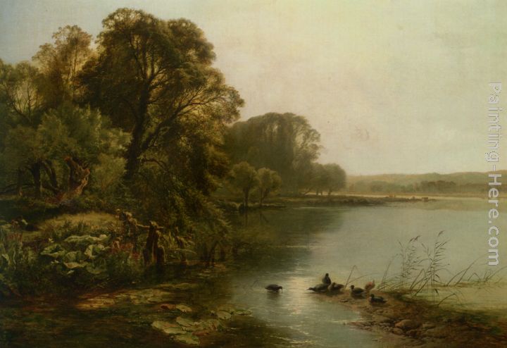 Early Mornings on the Thames painting - Henry John Boddington Early Mornings on the Thames art painting